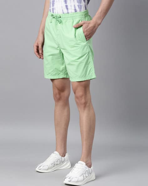 Buy Lime Green Shorts for Men by 