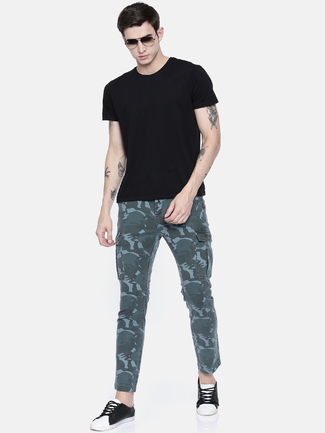 Buy Blue Trousers & Pants for Men by SPORTS 52 WEAR Online | Ajio.com