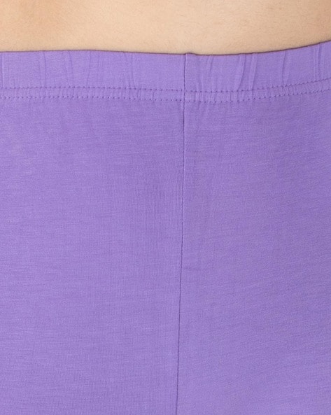 Buy Purple Leggings for Women by INDIAN FLOWER Online