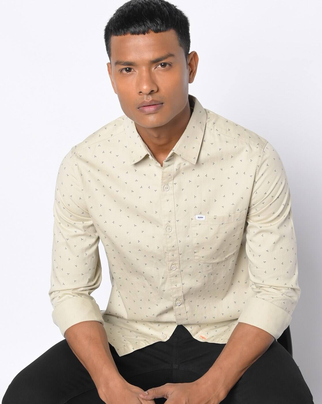 Buy Beige Shirts for Men by SPYKAR 