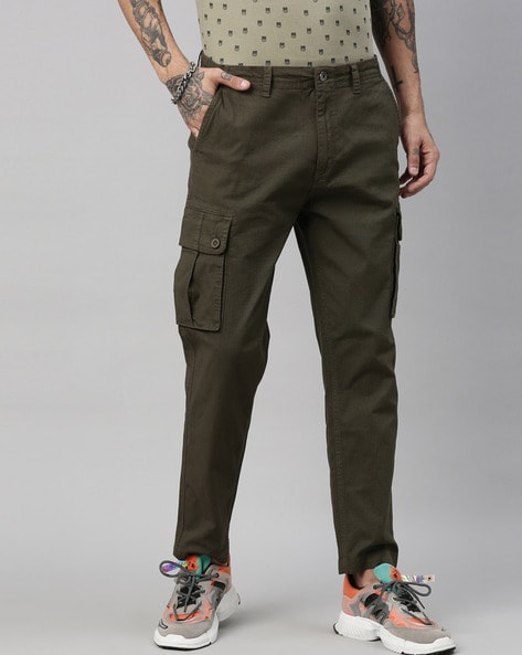 Buy Olive Trousers & Pants for Men by ALCOTT Online | Ajio.com
