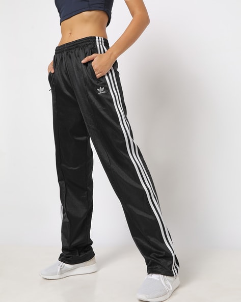 rare flag adidas shoes for sale in india price  flag adidas Performance  Essentials Fleece 3  Stripes Womens Trackpants Black GM5551