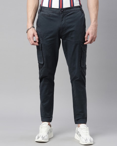 White Solid Ankle-Length Casual Men Loose Fit Trousers - Selling Fast at  Pantaloons.com