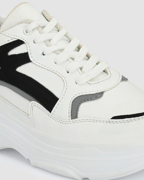 Buy White & Black Sports Shoes for Women by ADORLY Online