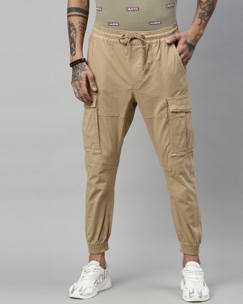BREAKBOUNCE Regular Fit Men Khaki Trousers - Buy BREAKBOUNCE Regular Fit  Men Khaki Trousers Online at Best Prices in India | Flipkart.com