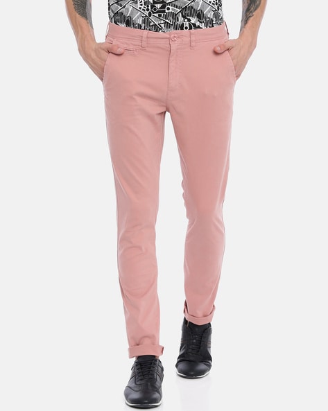 Pink Skinny Trousers  Karigari Shop