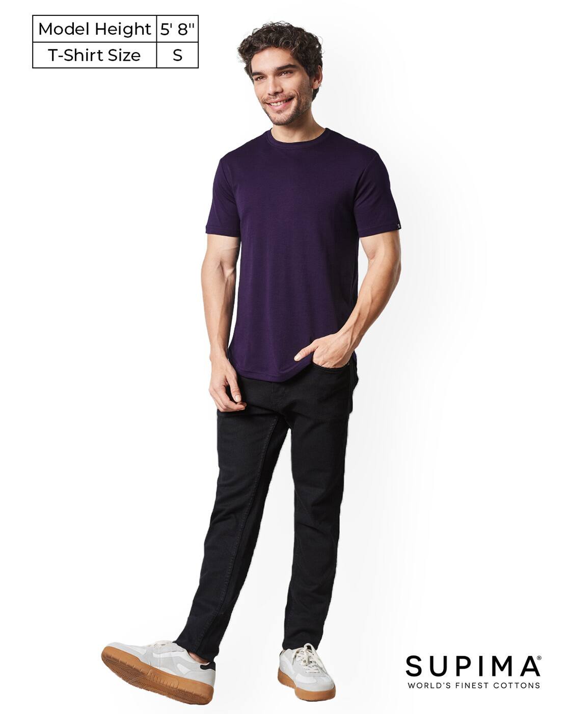 Buy Purple Tshirts for Men by THE 