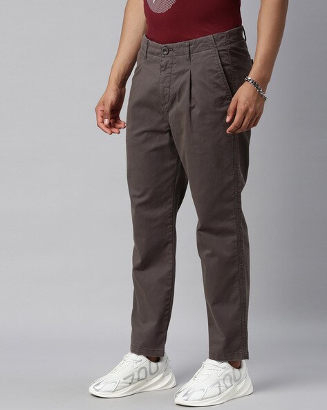 Buy Grey Trousers & Pants for Men by BREAKBOUNCE Online