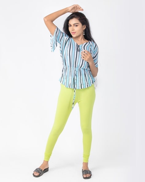 Buy Indian Flower 4 Way Stretch Churidar Length Leggings - Leggings for  Women 22261732 | Myntra