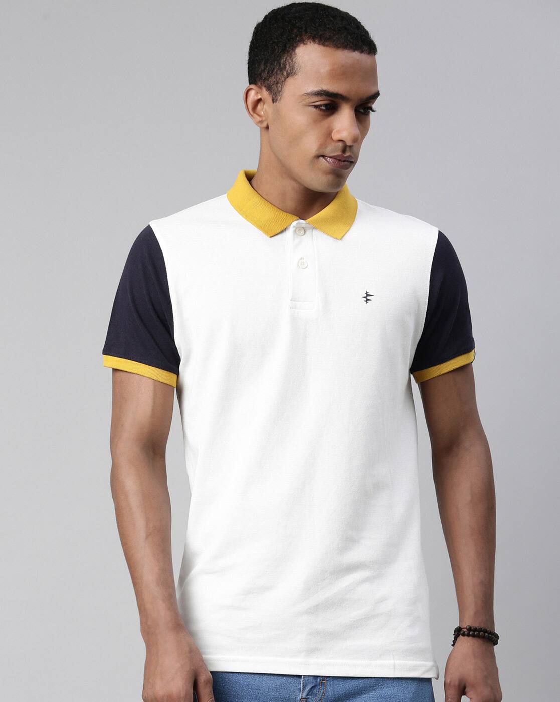 White Tshirts for Men by BREAKBOUNCE 