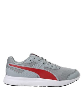 puma lace up sports shoes with perforations