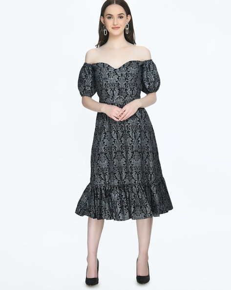 Womens Black Off Shoulder Dresses | NA-KD