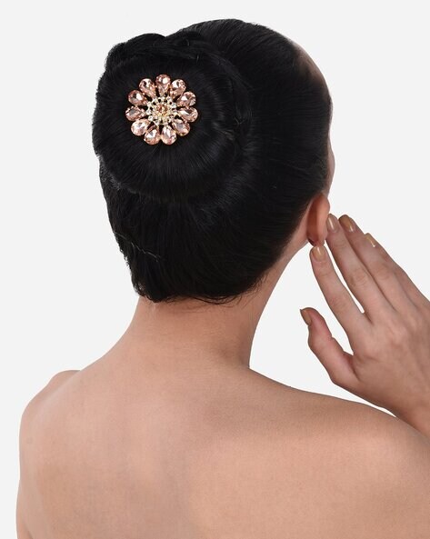 Buy Pink Hair Accessories for Women by ZAVERI PEARLS Online 