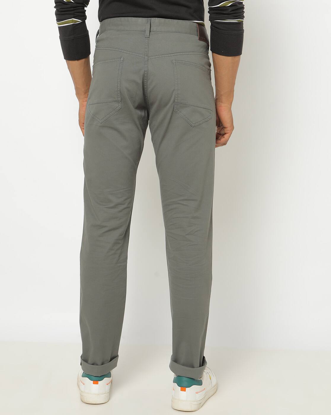 Buy Dark Grey Trousers \u0026 Pants for Men 