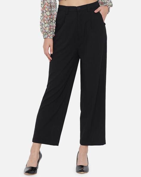 Buy Black Trousers \u0026 Pants for Women by 