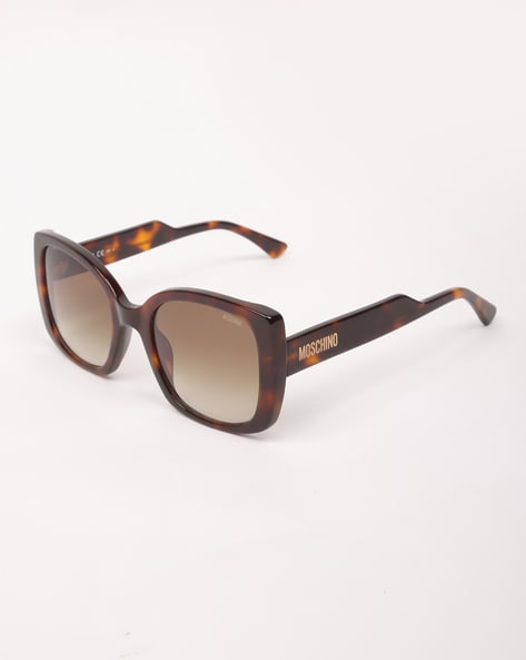 Moschino square discount tortoiseshell sunglasses