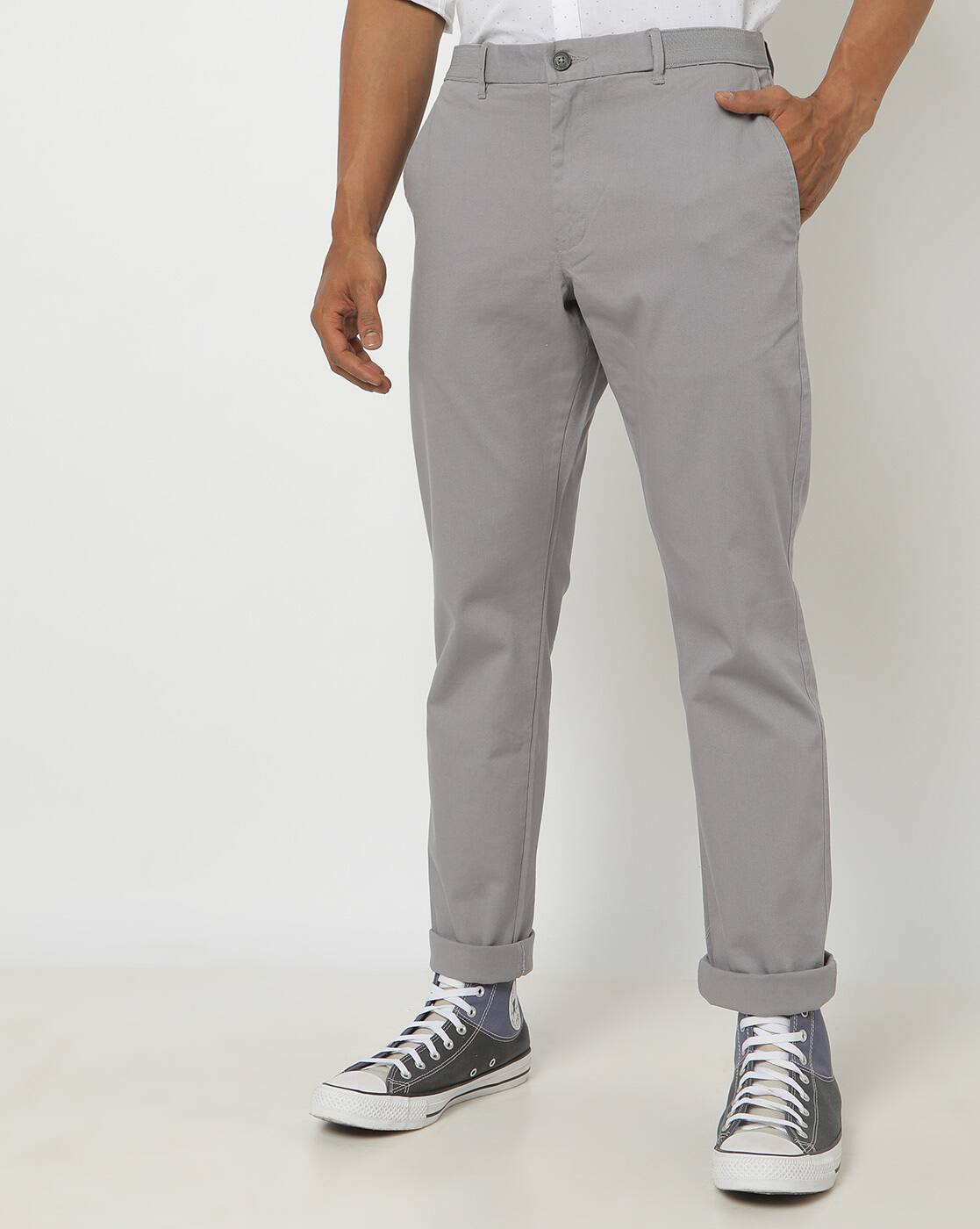 Buy Grey Trousers \u0026 Pants for Men by 