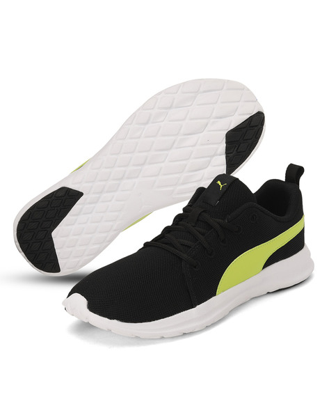 puma men black dryflex idp sneakers