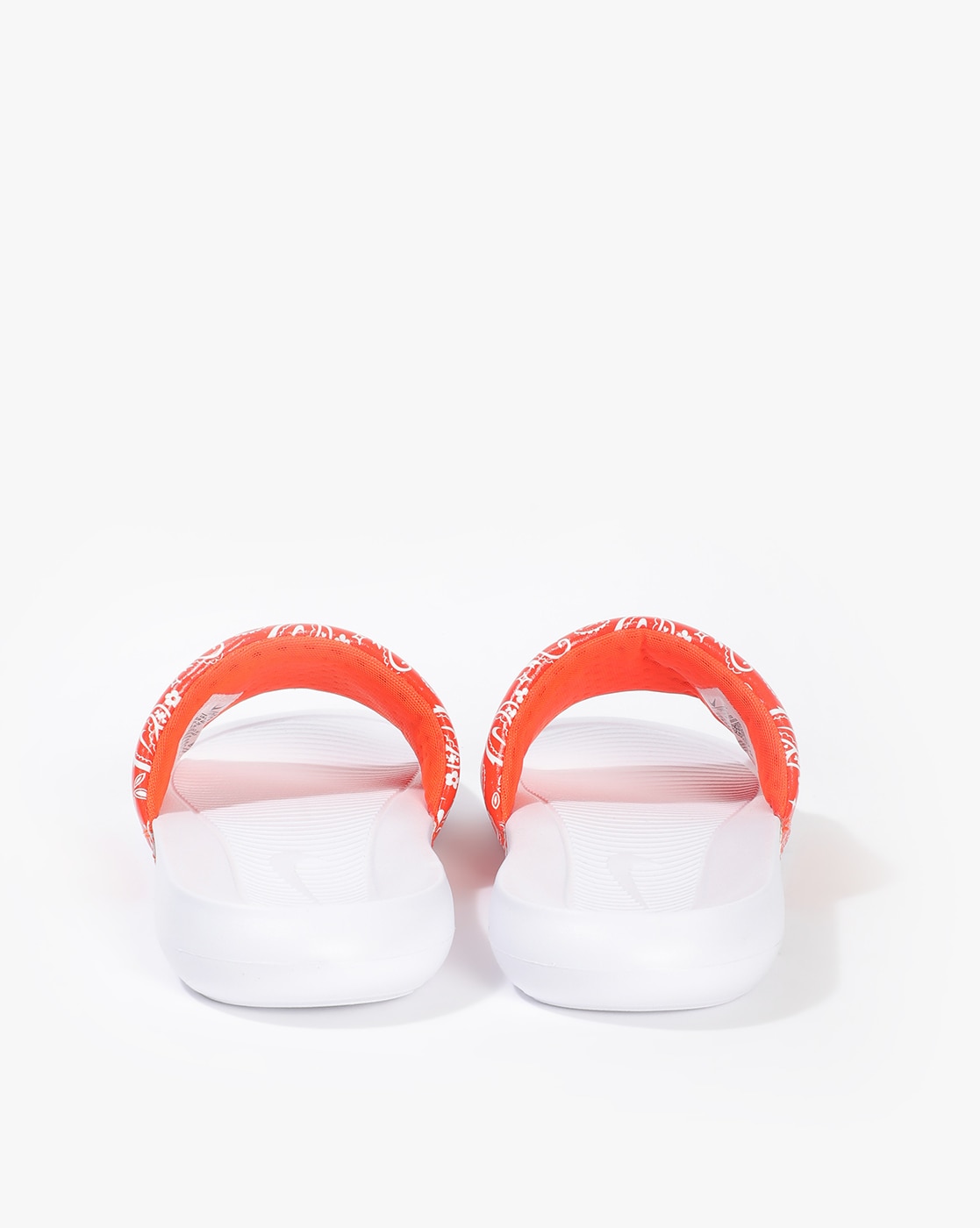 Orange and best sale white nike slides