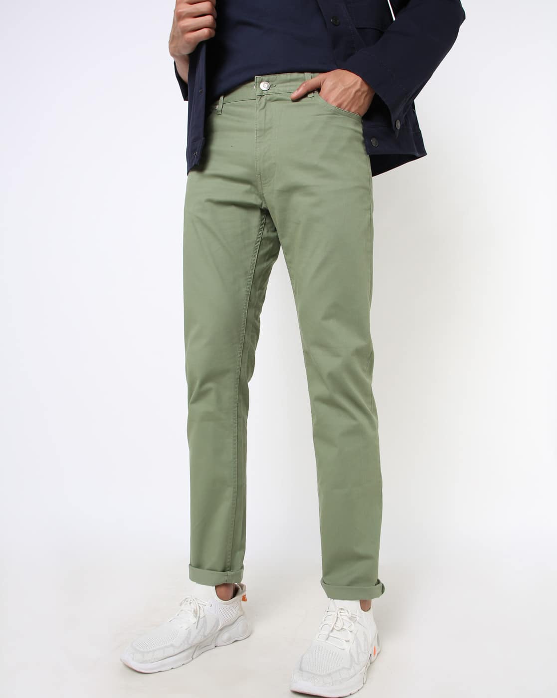 Buy Green Trousers \u0026 Pants for Men by 
