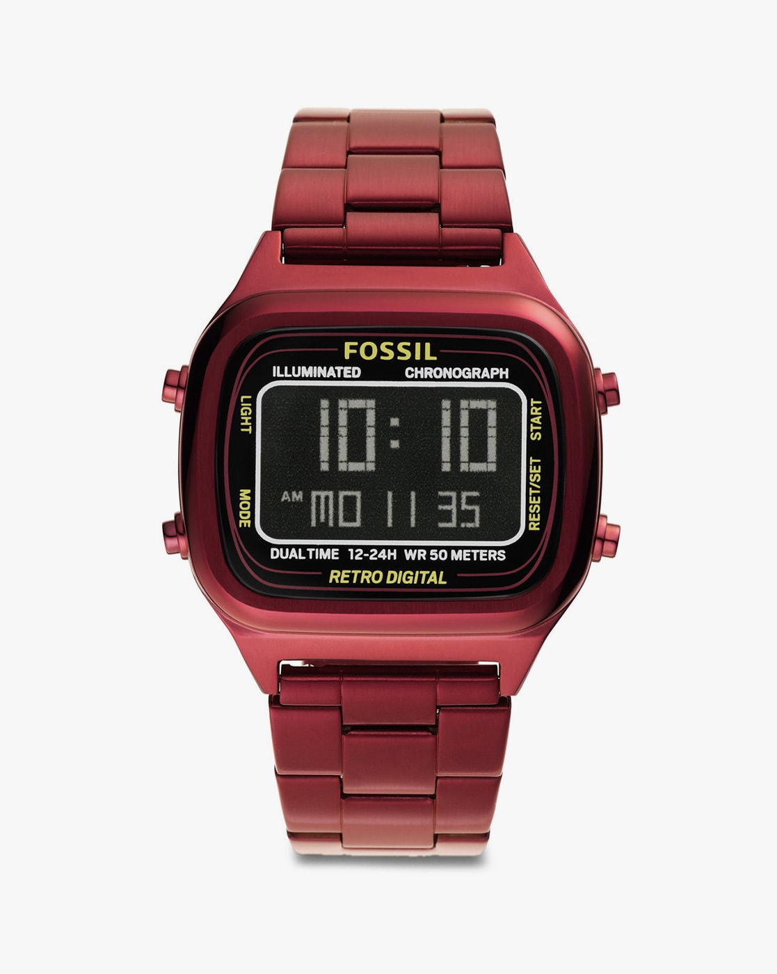 Fossil red dial watch best sale