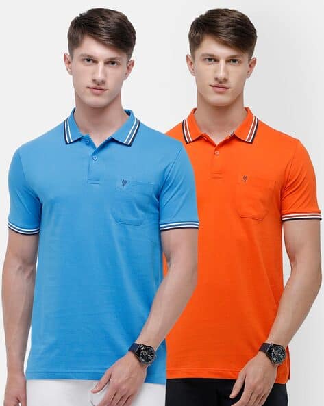 Pack of Slim Fit Polo T-shirts - Main Image
