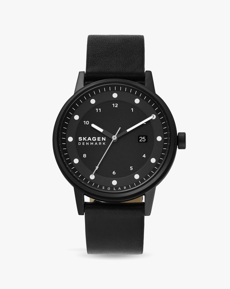 Skagen black 2025 mens watch