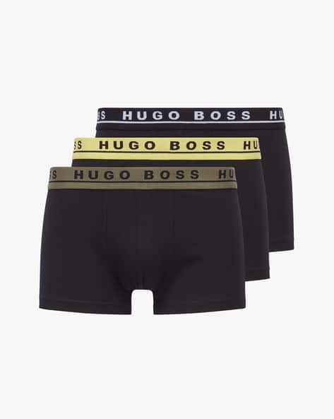 Pack of Trunks with Logo Print Waistband