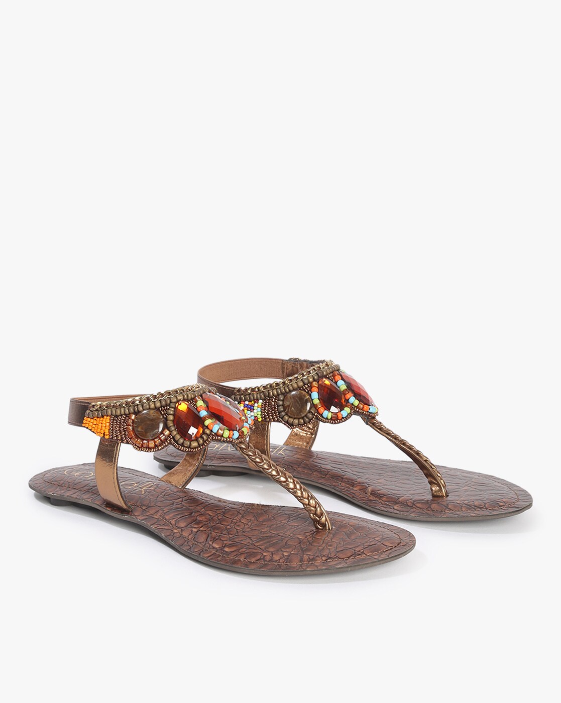 Buy Catwalk Blue Embellished Sandals online