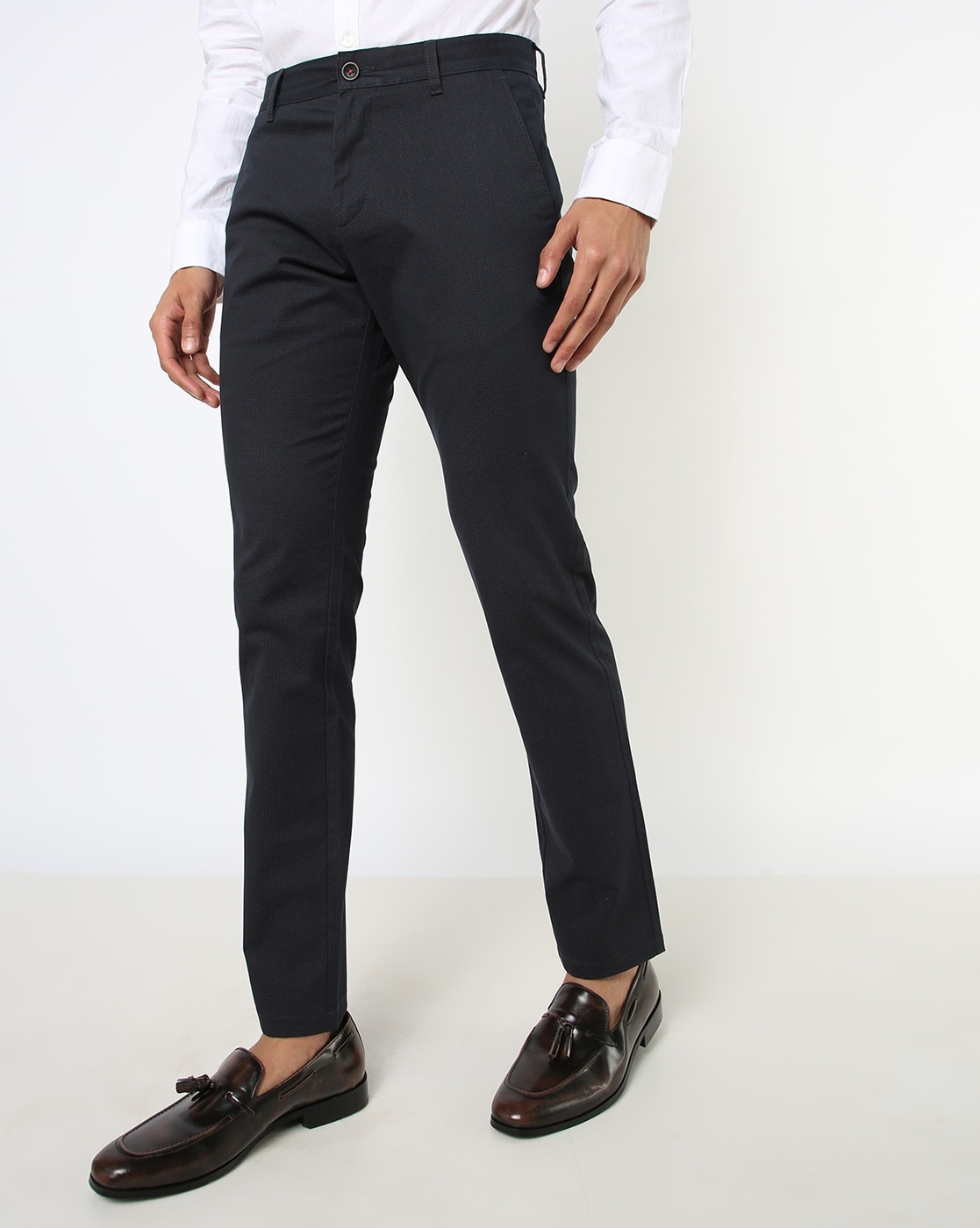 RG Designers Grey Slim Fit Mens Formal Trousers DN2400
