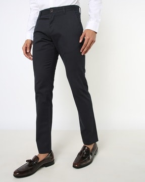 Solid Cotton Formal Trouser