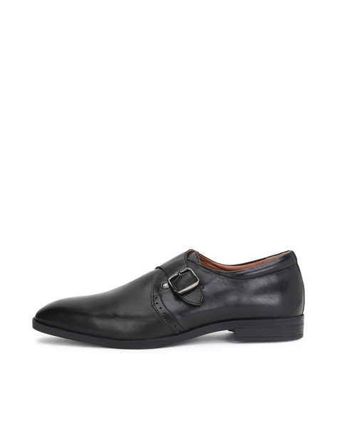 Louis philippe monk hot sale strap shoes