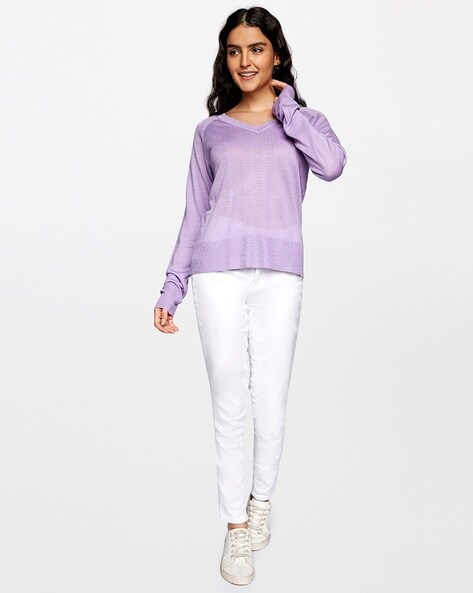 Sheer best sale lilac top