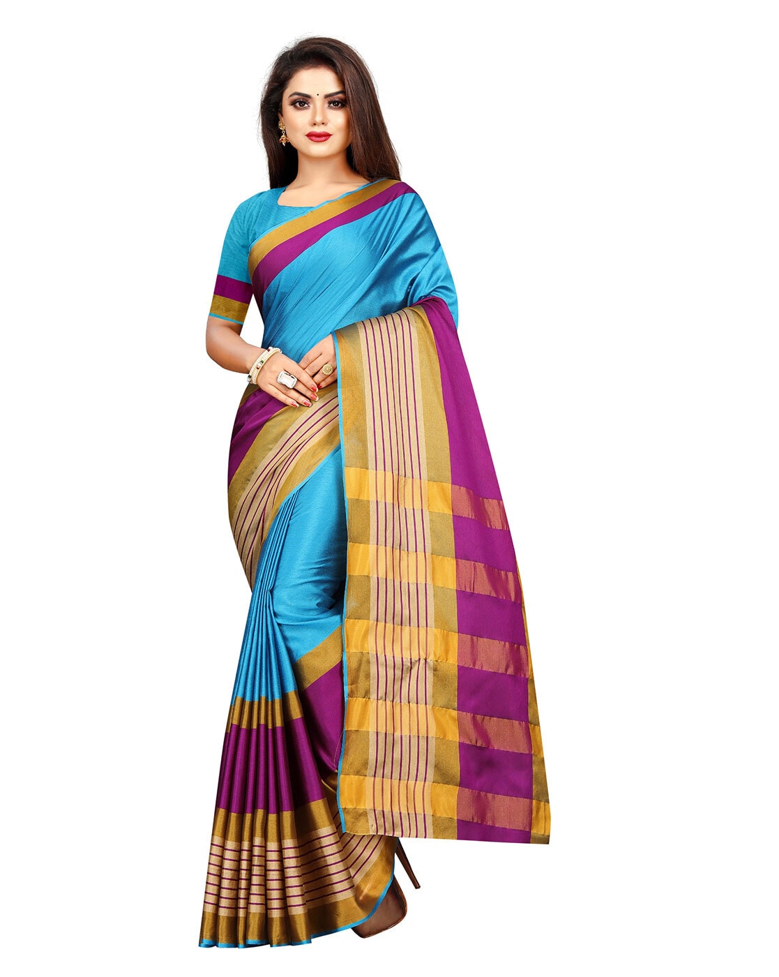 Raj Laxmi Velvet Saree(Gfs1399_Brown): Amazon.in: Clothing & Accessories |  Fancy sarees, Saree designs, Party wear sarees