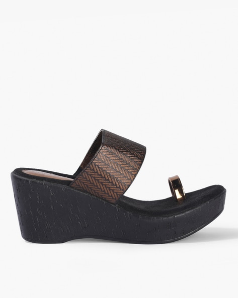 Catwalk cheap black wedges