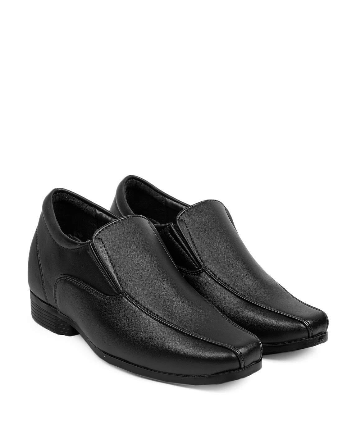 Stylish And Comfortable Black Leather Slip-on Formal Dress Shoes For Men  Heel Size: Flat at Best Price in Saharanpur | Neelkanth Shoes