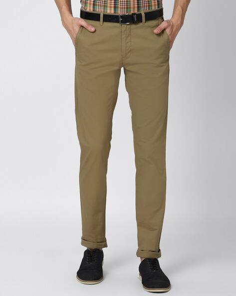 Buy Khaki Trousers \u0026 Pants for Men by 