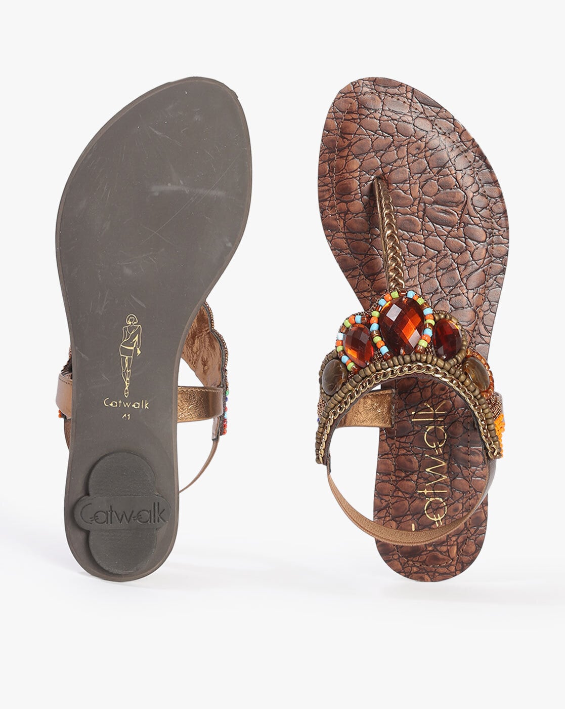 Buy Catwalk Women's Orange Sling Back Sandals for Women at Best Price @  Tata CLiQ