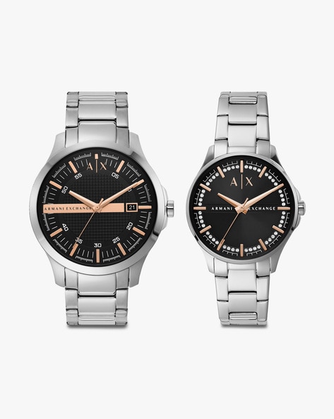 AX7132SET His Her Couple Analogue Watch Set