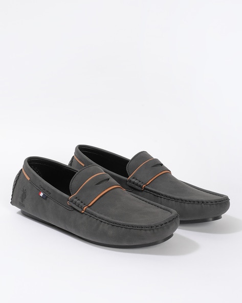 Round-Toe Penny Loafers