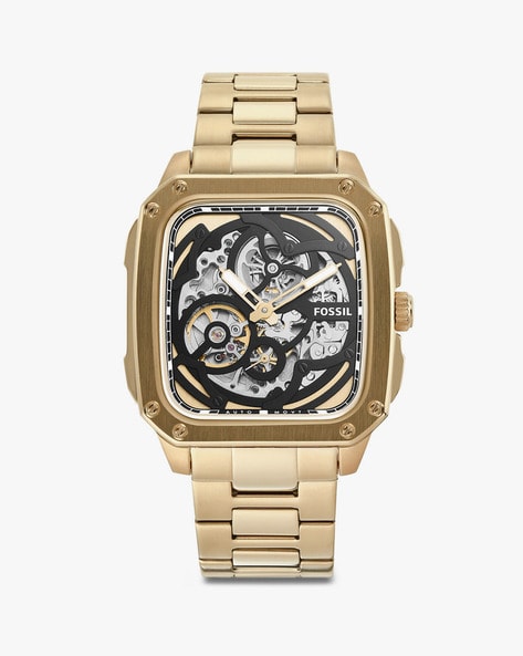 Foss men wrist watches gold os