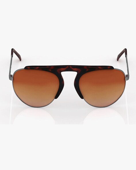 Round Rimmed Sunglasses Fastrack - P446BR2 at best price | Titan Eye+