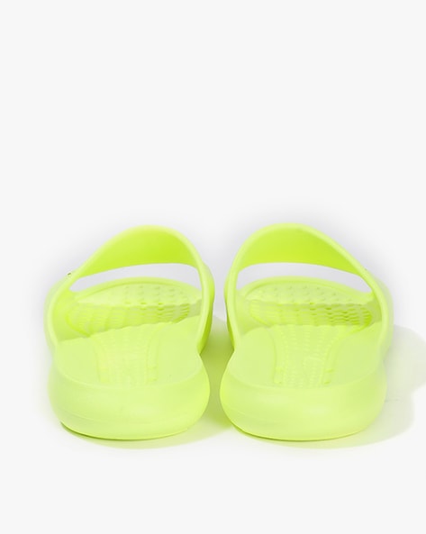 Neon yellow nike discount slides