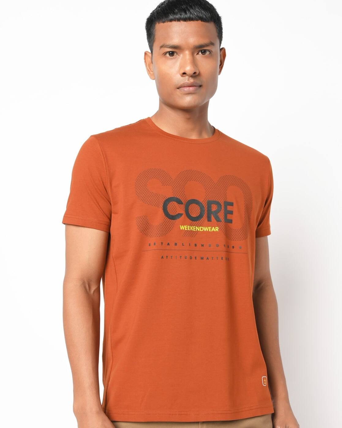 Buy Tan Brown Tshirts for Men by DUKE 
