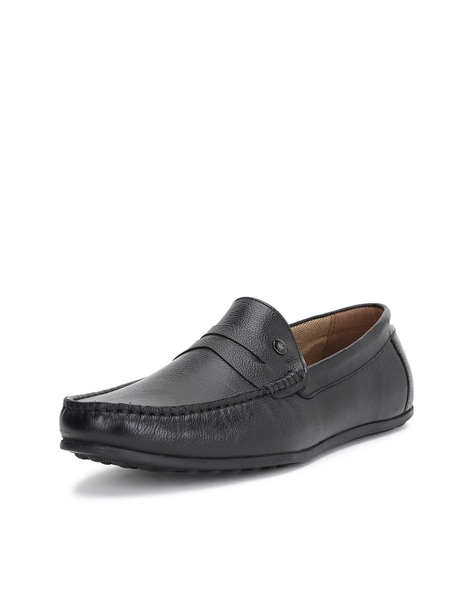 Buy Louis Philippe Slip-On Formal Shoes For Men ( BLACK ) Online at Low  Prices in India 