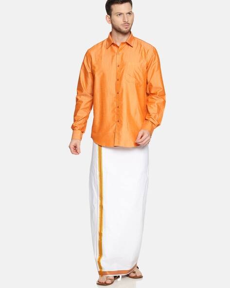 Buy Orange Ethnic Suit Sets for Men by 