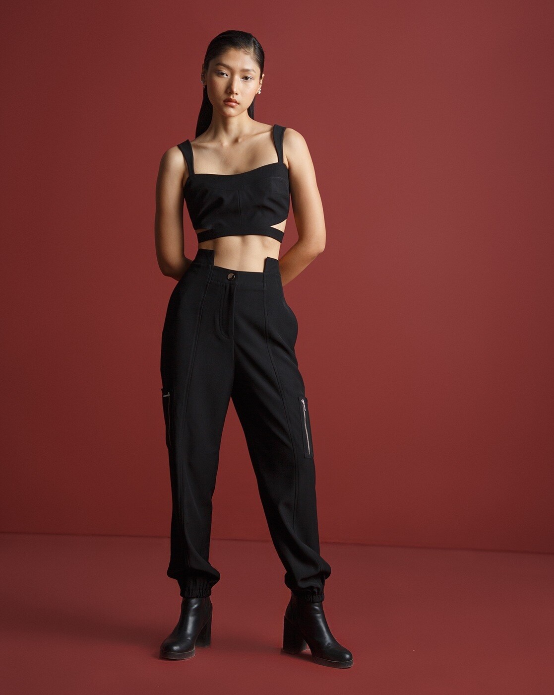 Buy The Dapper Lady Mid-Rise Ankle-Length Pants