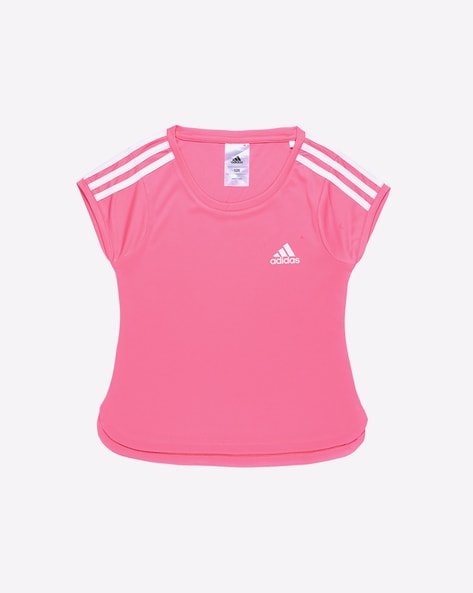 girls pink adidas shirt