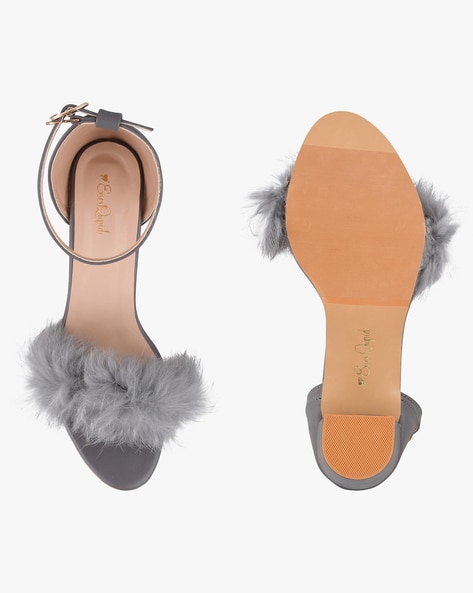 Grey 2024 fur heels