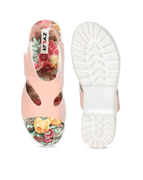 Buy Hopscotch Girls TPR And Rubber Floral Applique Sandals in Pink  Color,UK: 9 (XZY-4377710) at Amazon.in